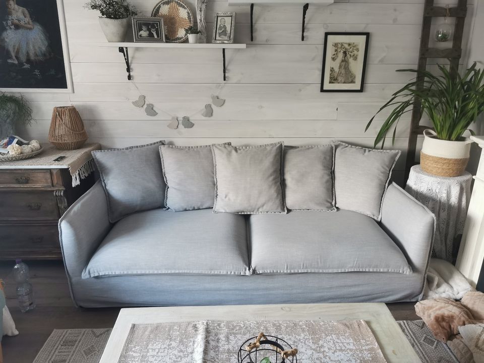 3er Sofa zu verkaufen,hell grau,Bezüge abnehmbar in Oberkirn