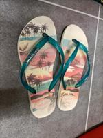 Havaianas 37/38, Flipflops original, weiß, blau Bayern - Neu Ulm Vorschau