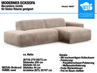 Sofa Couch Wohnlandschaft L Form Modern Breitcord sand Bremen - Huchting Vorschau