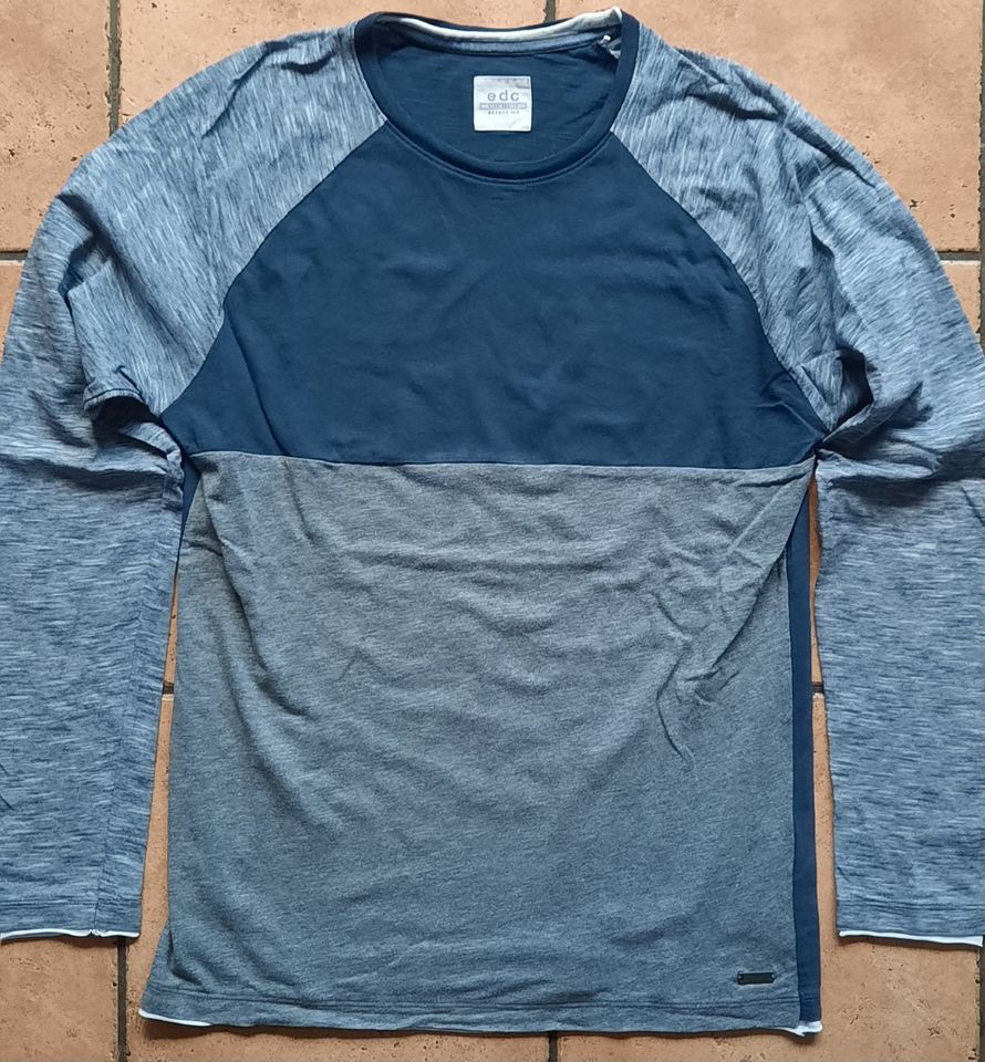 ESPRIT, Langarmshirt, grau-blau, Größe M ***TOP in Bergisch Gladbach