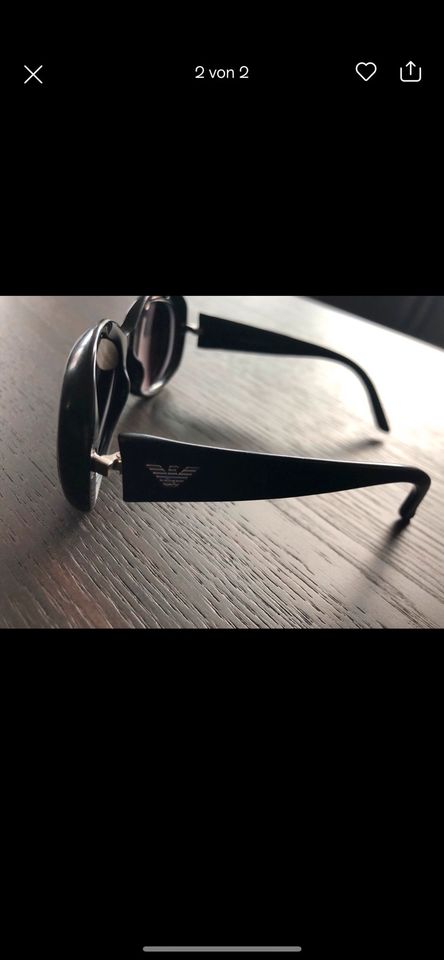 Armani Sonnenbrille Damen schwarz in Zirndorf