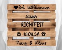 Palettenaufkleber Richtfest Hausbau Hausparty personalisiert Nordrhein-Westfalen - Marsberg Vorschau