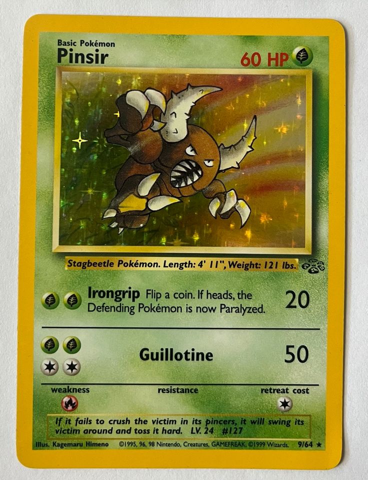 Pokemon Karte Pinsir Holo Jungle Dschungel no Glurak in Witten