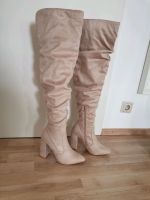 Overknee Stiefel Boots Overknees Beige Damen 37 Hessen - Ebsdorfergrund Vorschau