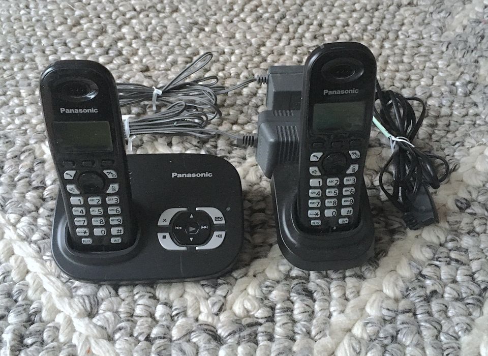 Telefon von Panasonic (Duo) - ohne Akkubatterien *guter Zustand* in Babenhausen