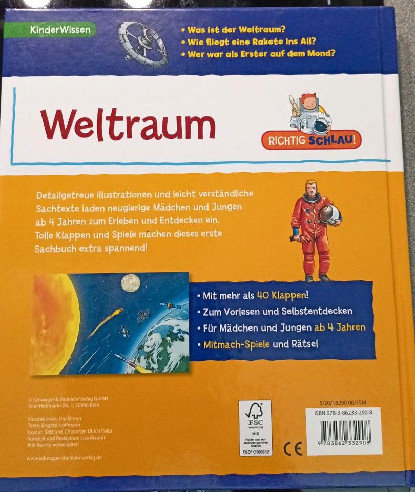 Buch richtig schlau Weltraum in Wadgassen