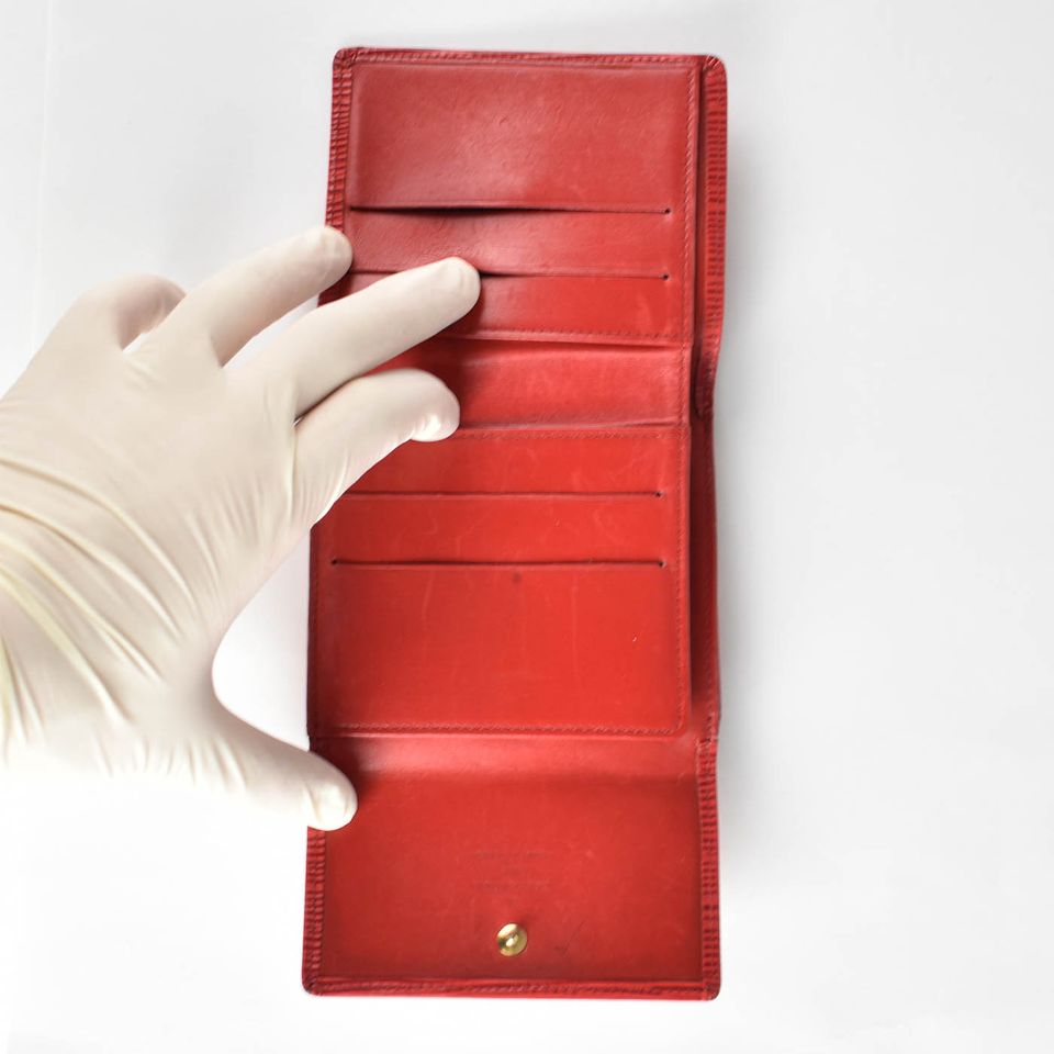 Louis Vuitton Porte Monnaie Billets Rot Brieftasche in Bremen