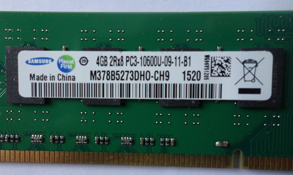 2 St. 4 GB Samsung M378B5273DH0-CH9 DDR3 RAM 1333MHz in Berlin