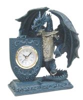 Drachen mit Uhr. Tischuhr. Dragon in Rüstung mit Uhr. Nordrhein-Westfalen - Dahlem Vorschau