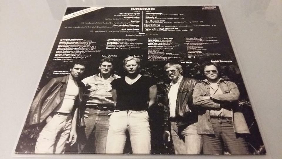 ! TOP ! Bots ‎Vinyl Album ‎– Entrüstung – aus Europa von 1981 VG+ in Köln