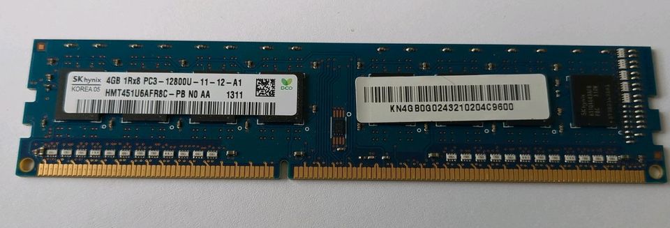4GB SKhynix DDR3 Ram HMT451U6AFR8C PC3-12800U Modul in Chemnitz