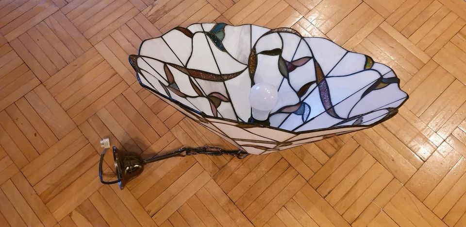 Retro Vintage Deckenleuchte Tiffany Lampe Leuchte in Plaue