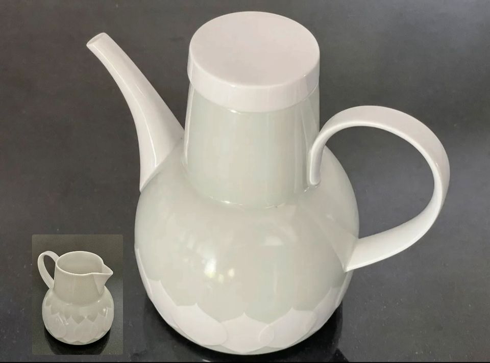 Antik Vintage Rosenthal Lotus Porzellan Kaffeekanne Sahnekanne in Hagen