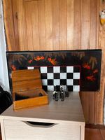 Antikes Schachbrett Backgammon Spiel XL groß Goldfische Asien Niedersachsen - Gersten Vorschau