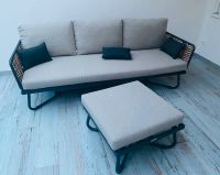 Sofa Gartencouch Gartenbank + Hocker Astra 205 cm - Top Zustand Baden-Württemberg - Sandhausen Vorschau