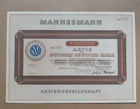 Mannesmann Aktiengesellschaft Düsseldorf 1956 Blankette München - Schwabing-West Vorschau