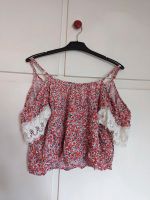 Top offshoulder Stickerei Blumen Zalando Nakd Zara ASOS Dortmund - Wambel Vorschau