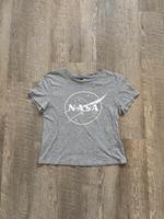 H&M T-Shirt xs/34 cropped Top NASA grau weiß Niedersachsen - Hanstedt Vorschau