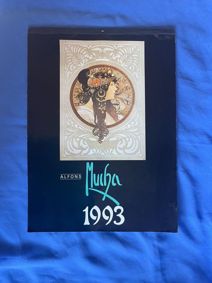 KUNSTKALENDER VON ALFONS MUCHA 1993 in Rehau