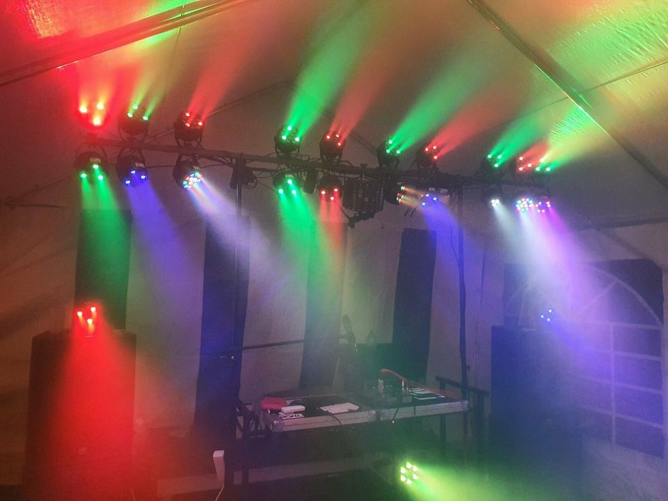 vermiete 8x 15W-LED Spot mit DMX-512 RGB ,   inkl. Stativ in Dresden