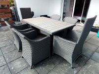 Gartenmöbel Tisch und 6 Stühle mit Sitzkissen und Hocker Bayern - Ingolstadt Vorschau