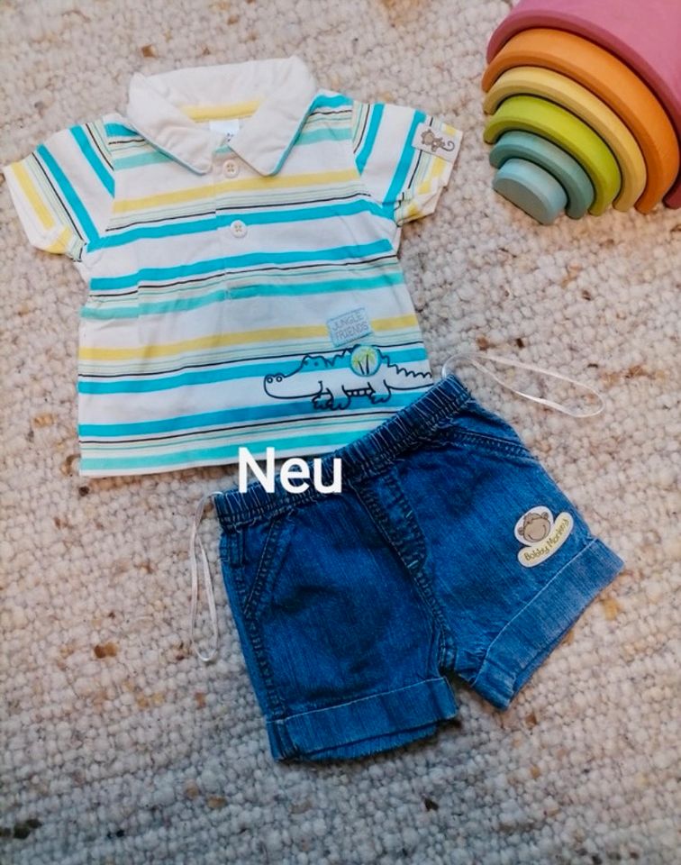 Neu baby Club C&a Set Gr. 56 Junge T-Shirt kurze Hose Sommer in Affalterbach  