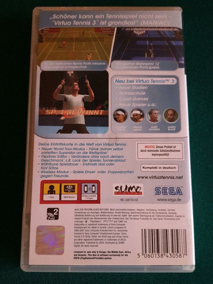 Virtual Tennis 3 für PSP in Bochum
