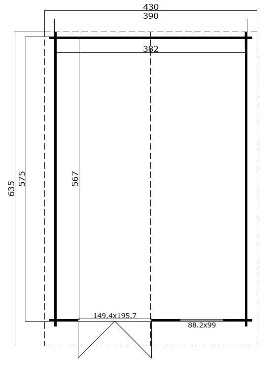 20% RABATTAKTION 40 mm Gartenhaus ISO in 7 verschiedenen Größen 5x4 m bis 6x6 m Gerätehaus Holzhaus Hütte Blockhaus Blockhaus in Hahn am See