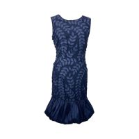 FRANK LYMAN 228004 Abendmode Stretch Kleid blau 3 D Blätter 40 Niedersachsen - Burgdorf Vorschau