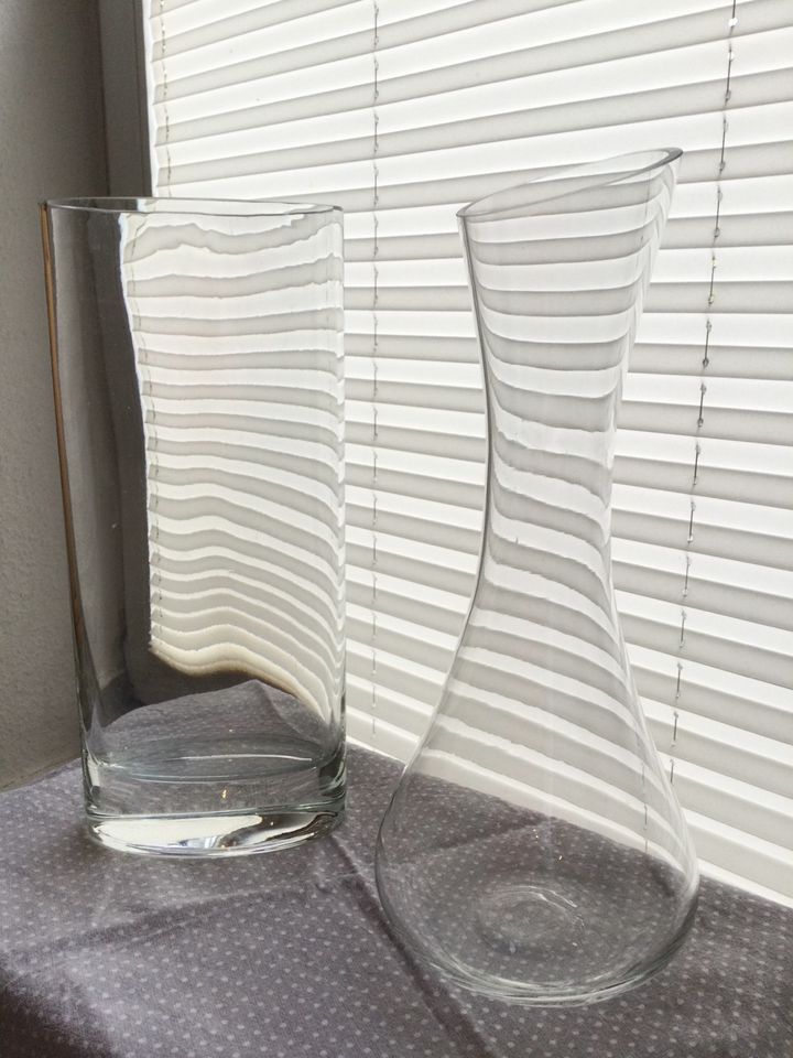 Große Vase 32 cm Glasvase 2x in Eckernförde