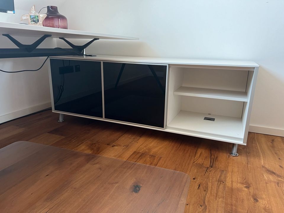 Inwerk Arkitek Design-Schreibtisch mit Sideboard 2 x 1 m in Regenstauf