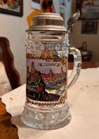 Bierkrug mit Zinndeckel, Glas, Der Geldwechsler, Top Zustand Baden-Württemberg - Nürtingen Vorschau