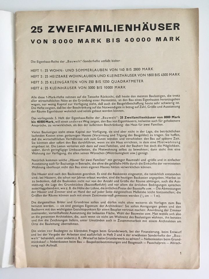 ❣️ALT! 2 Broschüren 1950er/60er ARCHITEKTUR BAUWESEN ING.-Bau❣️ in Halberstadt