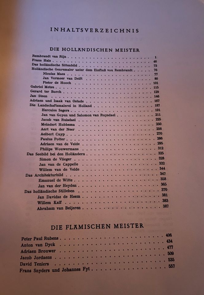 Meister d. holländischen u. flämischen Malerschulen in Hamburg