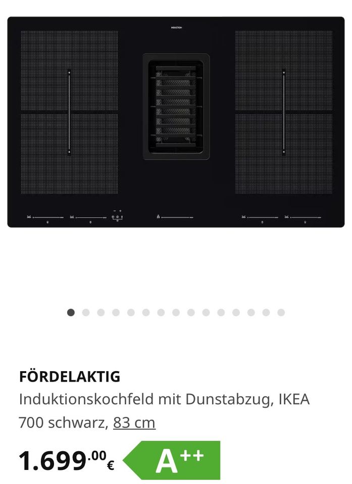 Neues Fördelaktig Kochfeld Ikea mit Dunstabzug in Wolfsburg