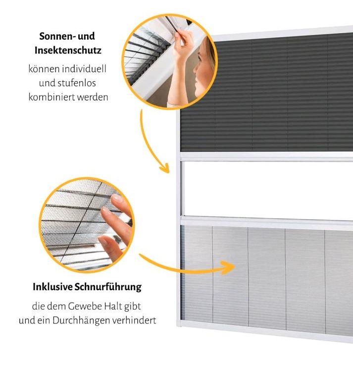 Sonnenschutz Insektenschutz Dachfenster Plissee Verdunkelung in Stolpen