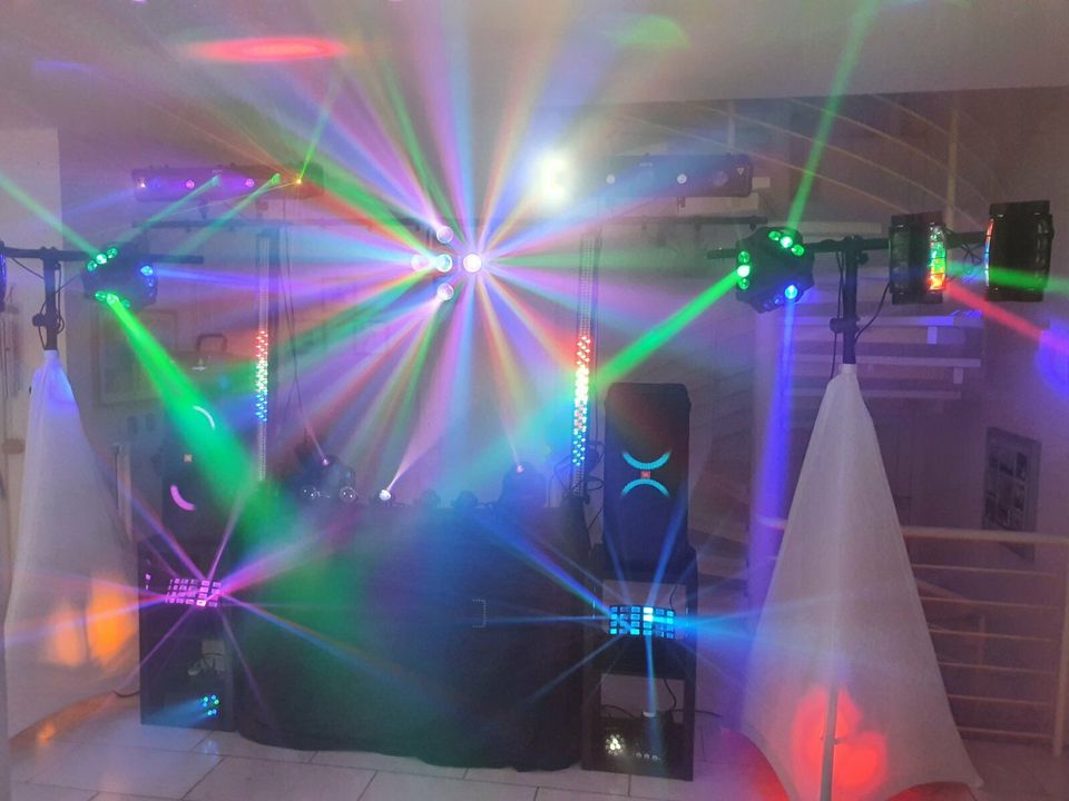 Lichtanlage Hochzeit DJ Lichteffekte Raumlicht Party Disco  Boxen in Kirchheim