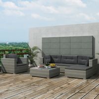 6-tlg. Garten-Lounge-Set mit Auflagen versch. Farben Hessen - Helsa Vorschau