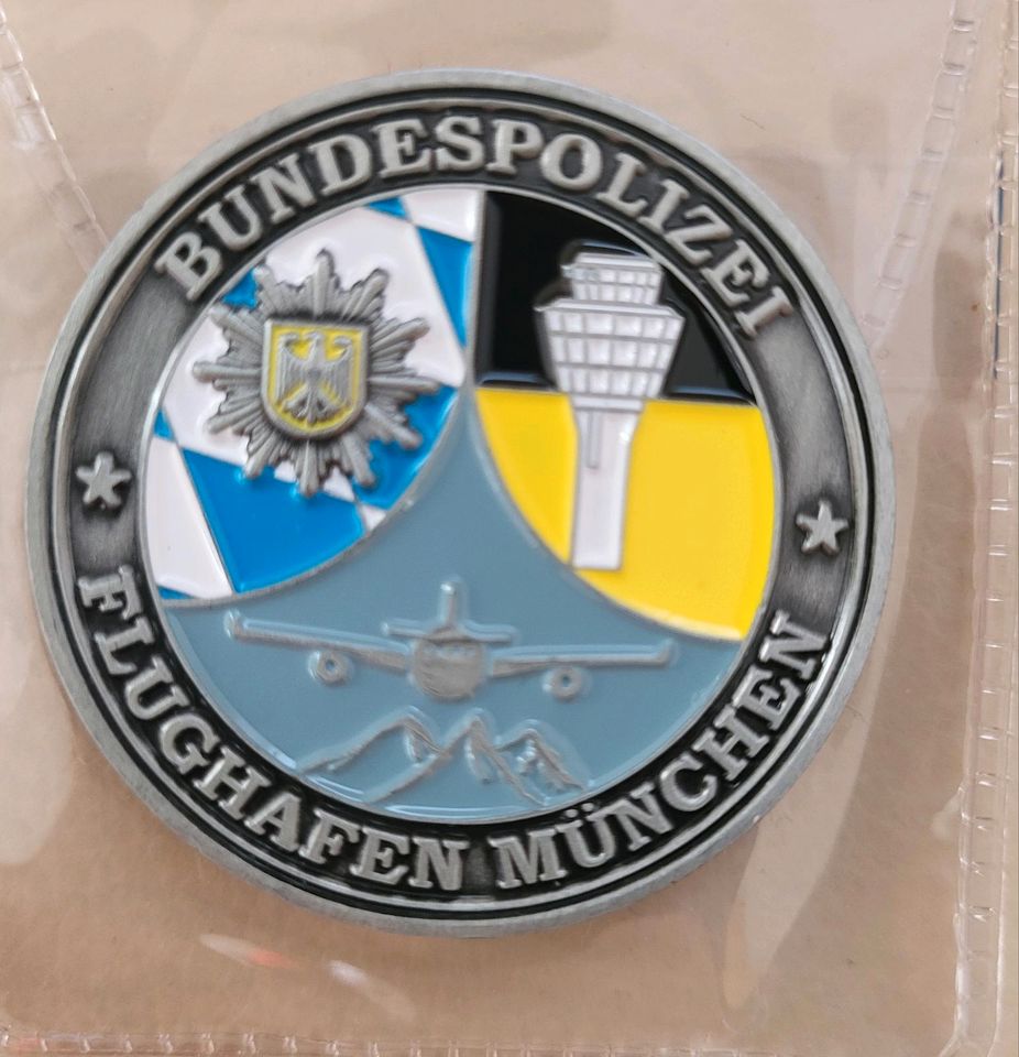 Coin der Bundespolizei Flughafen München in Freising