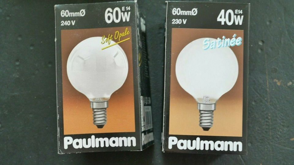 14 x PAULMANN SOFT OPAL mini GLOBE E14 60W Glühbirne, 2 x Satinee in  Elberfeld - Elberfeld-West | Lampen gebraucht kaufen | eBay Kleinanzeigen  ist jetzt Kleinanzeigen