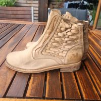 Stiefeletten Echtleder beige Gr.39 Bayern - Blaichach Vorschau