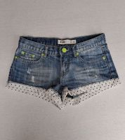 Hotpant Short Jeans blau FB Sister (Größe XS) Used Look Low Waist Sachsen-Anhalt - Magdeburg Vorschau