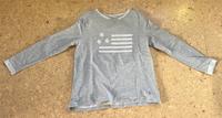 Grauer Pulli von Edc Größe XL mit weißer, amerikanischer Flagge Hessen - Beselich Vorschau