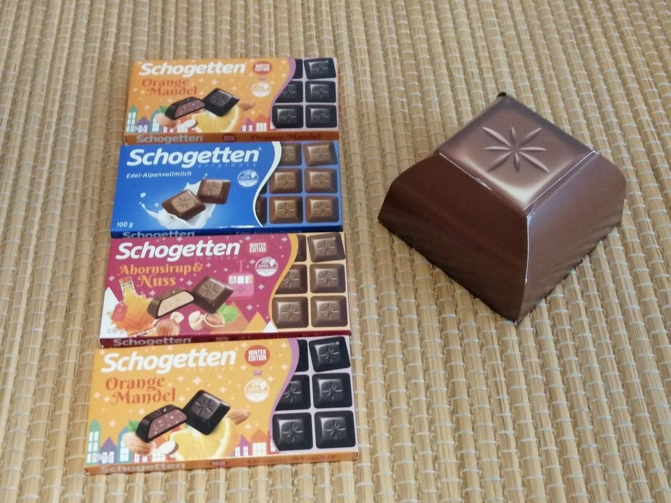 Schogetten Naschpaket: 4x Schokolade-Tafel & 1x Box inkl. Armband in Berlin