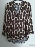 ♥ KEY LARGO BLUSE TUNIKA GR. S SCHWARZ BRAUN PRINT MUSTER Nordrhein-Westfalen - Brilon Vorschau