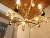 Design Lampe Deckenlampe Messinmg Vergoldung Glas Kristall Prisma Niedersachsen - Rosengarten Vorschau