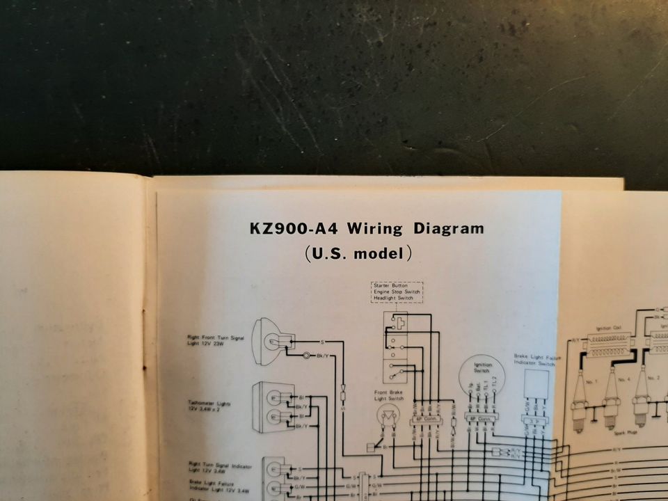 Kawasaki KZ900 A4 Handbuch - Z 900 A4 - Z1 900 - original in Stuttgart