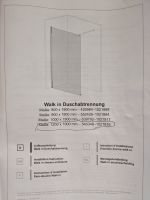 Walk In Duschabtrennung Glas 120 x 190 cm Nordrhein-Westfalen - Uedem Vorschau