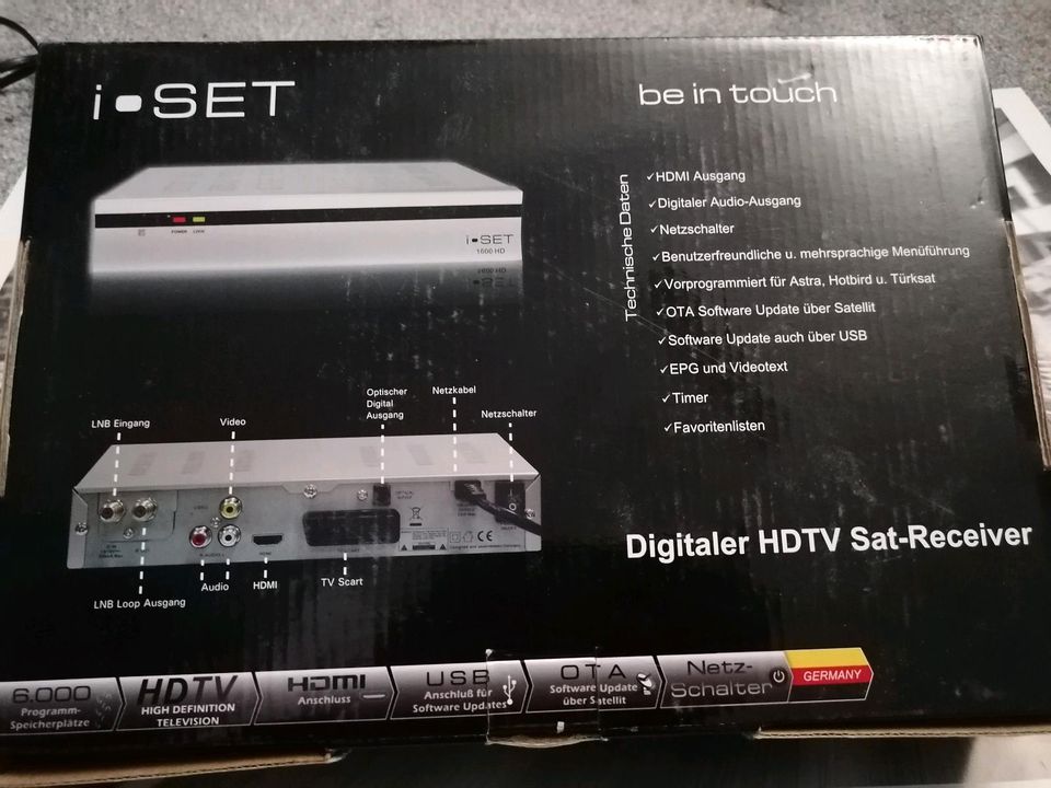 HDTV RECEIVER i SET 1600 HD in Herne