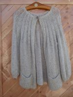 Strickjacke, Jacke, Handarbeit, silbergrau mit Lurex, Gr. S/M Neumünster - Tasdorf Vorschau